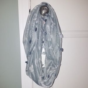 Infinity scarf seahorse print